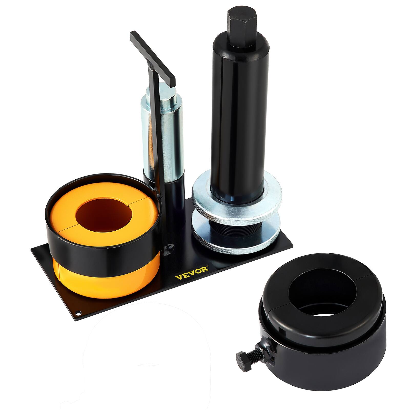 Alt View 5. VEVOR - Carrier & Pinion Bearing Puller, Compatible with Dana 30, 40, 60, 70, Ford 9" Bearings, Pinion Puller Tool - Black,Yellow.