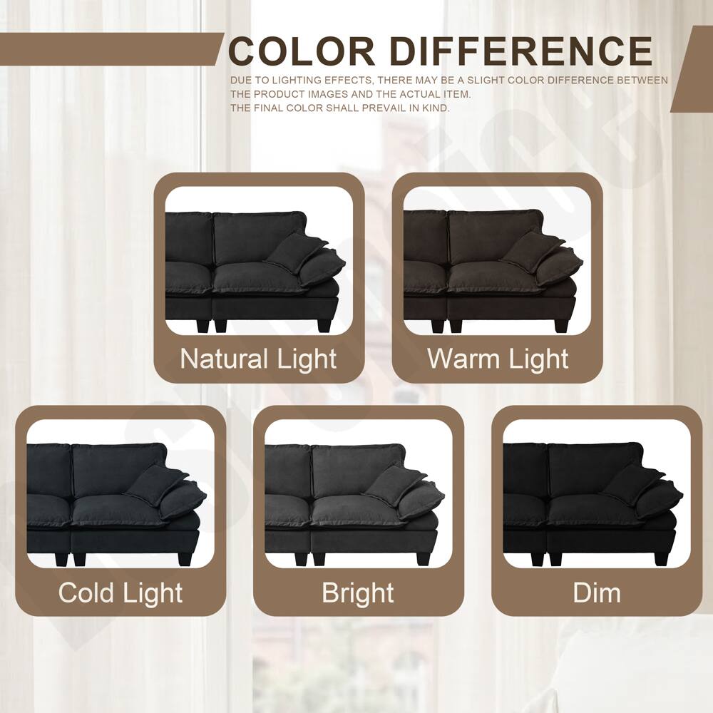 COLOR DIFFERENCE

DUE TO LIGHTING EFFECTS, THERE MAY BE A SLIGHT COLOR DIFFERENCE BETWEEN THE PRODUCT IMAGES AND THE ACTUAL ITEM. THE FINAL COLOR SHALL PREVAIL IN KIND.

- Natural Light
- Warm Light
- Cold Light
- Bright
- Dim