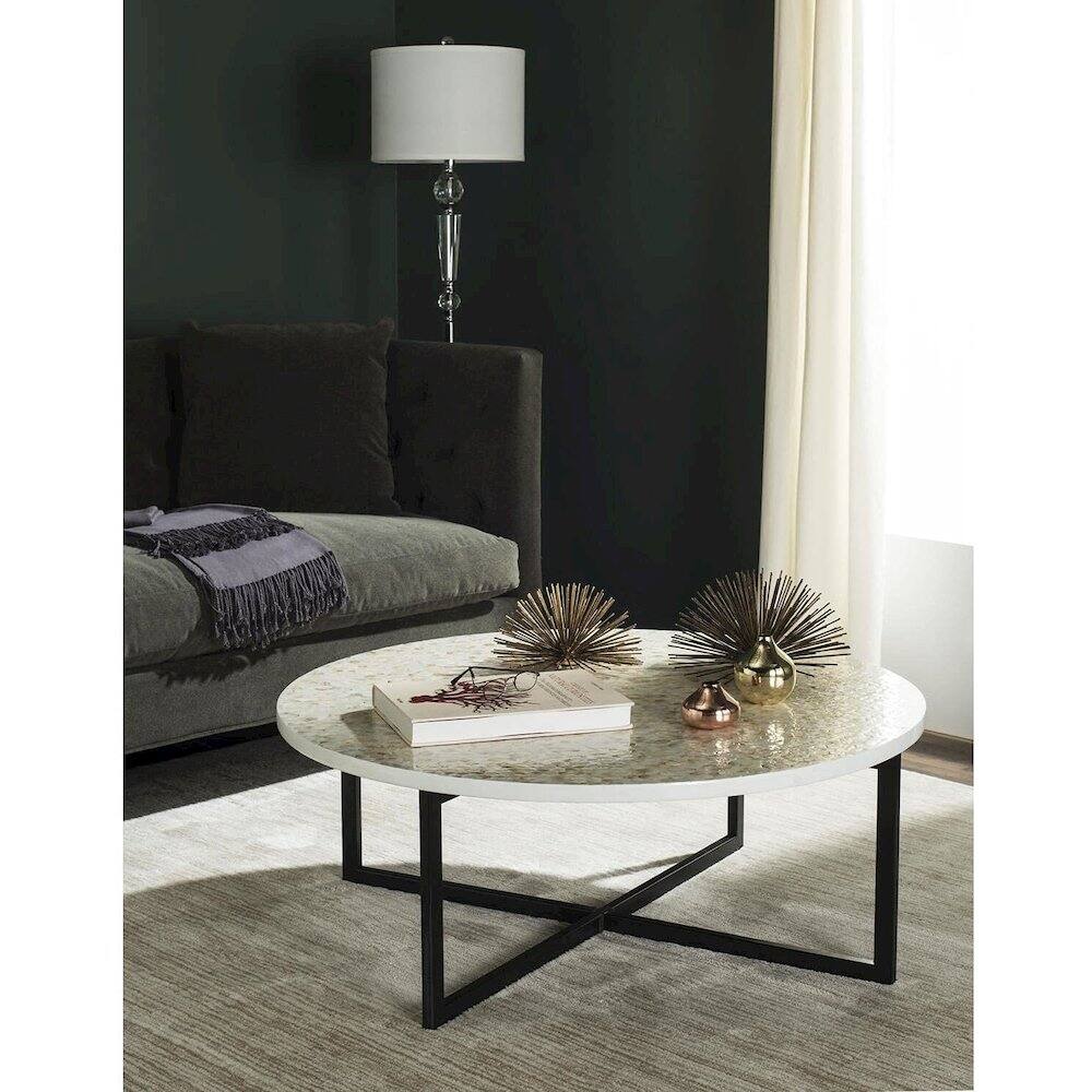 Left. Safavieh - Home Collection Cheyenne Beige / Multi Coffee Table - Beige.
