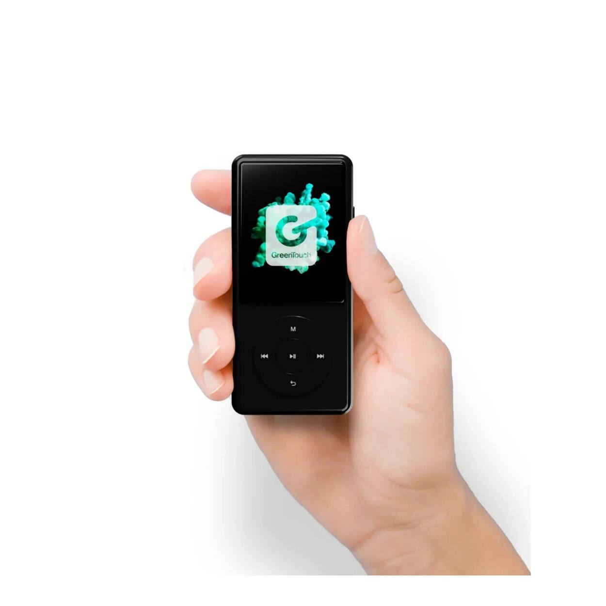 Back. GreenTouch - GreenTouch Six 128GB Kosher MP3 Player with SD Slot (Black).