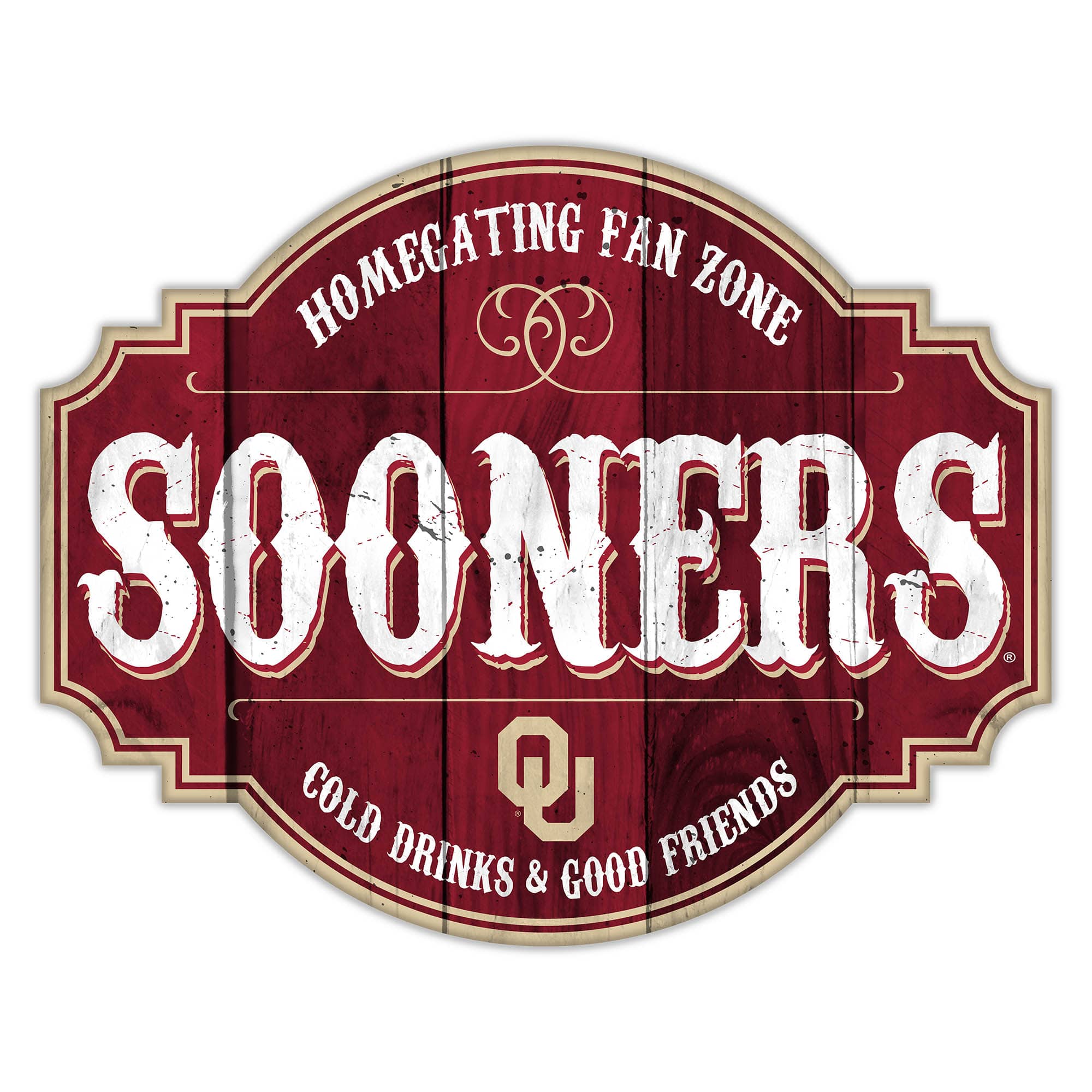 Fan Creations - Oklahoma Sooners 24'' Homegating Tavern Sign - Multicolor