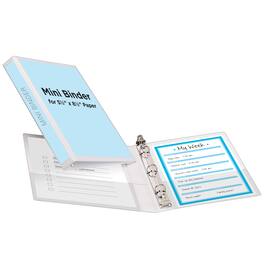 Avery - Mini View Binder, 0.5" Round Rings, Binder (27726) - White