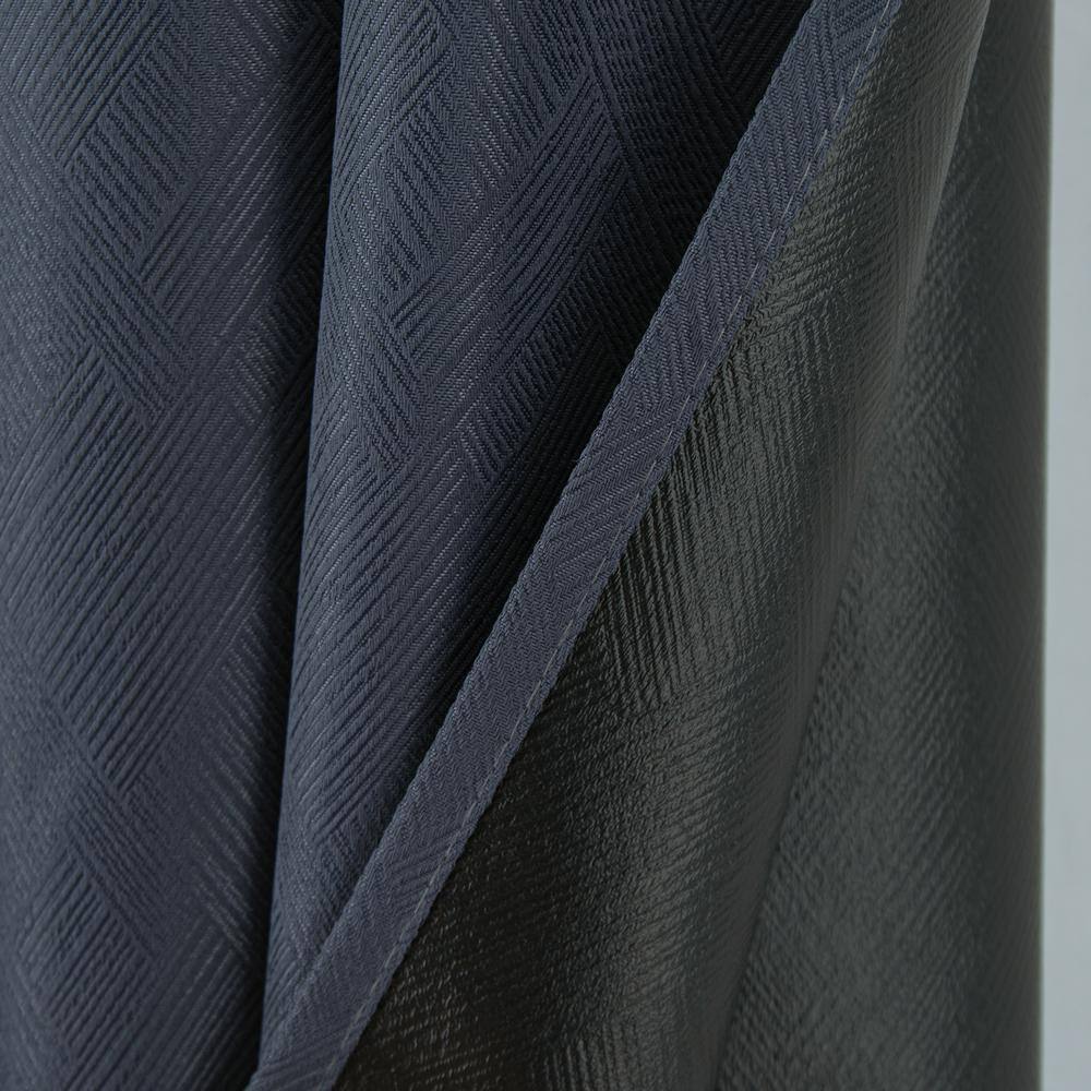 Angle. RT Designers Collection - RT Designers Collection Barron 100% Blackout Grommet Curtain Panel 54" x 90" Charcoal - Charcoal.
