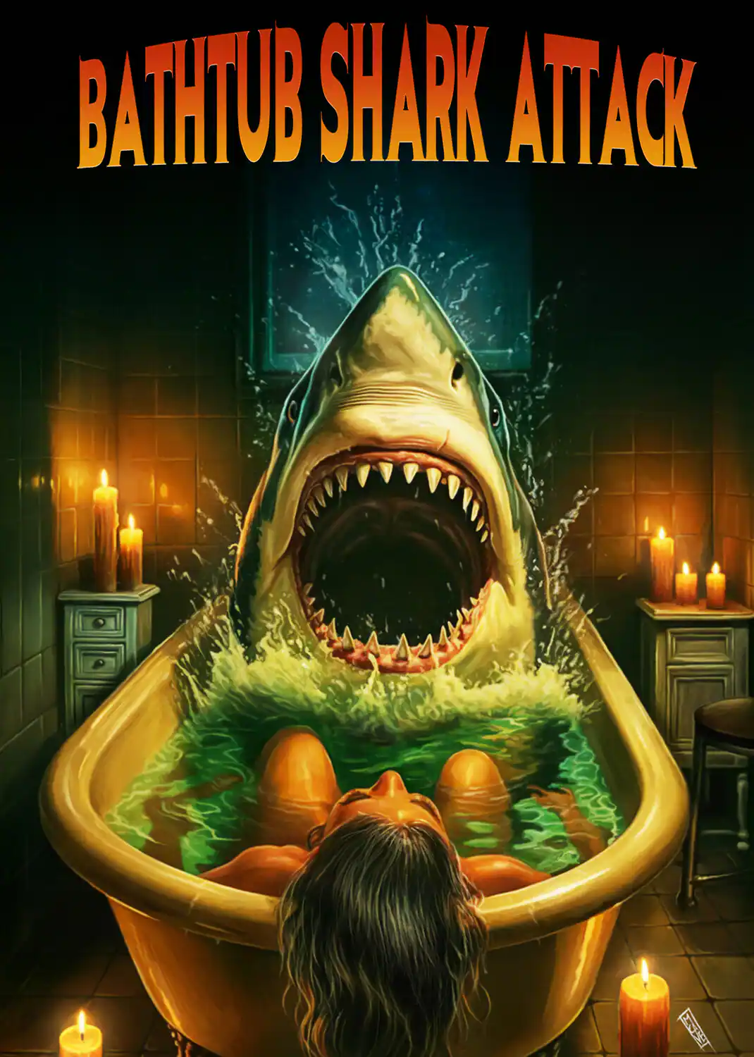 Front. Bathtub Shark Attack   - BLU-RAY.