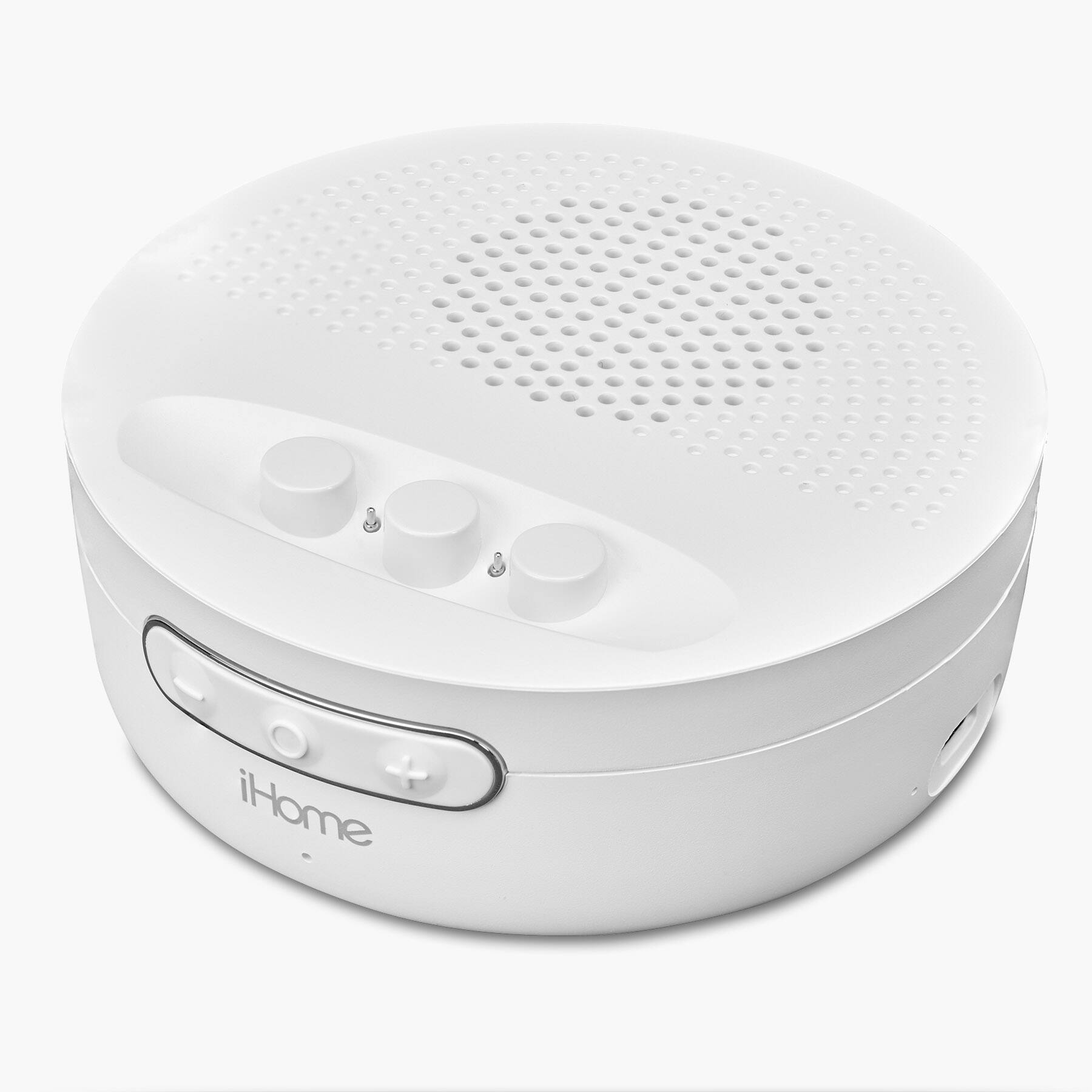 Left. iHome - iHome Portable Makeup Mirror with Bluetooth Speaker (iCVBT9) - White.