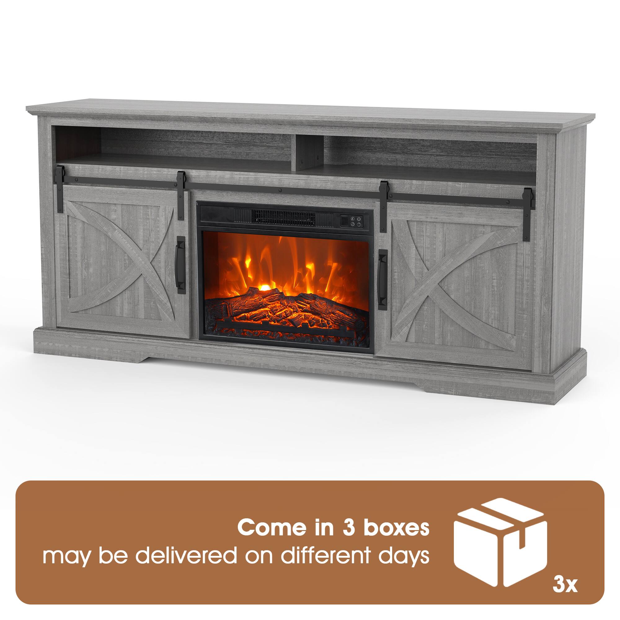 Come in 3 boxes  
may be delivered on different days