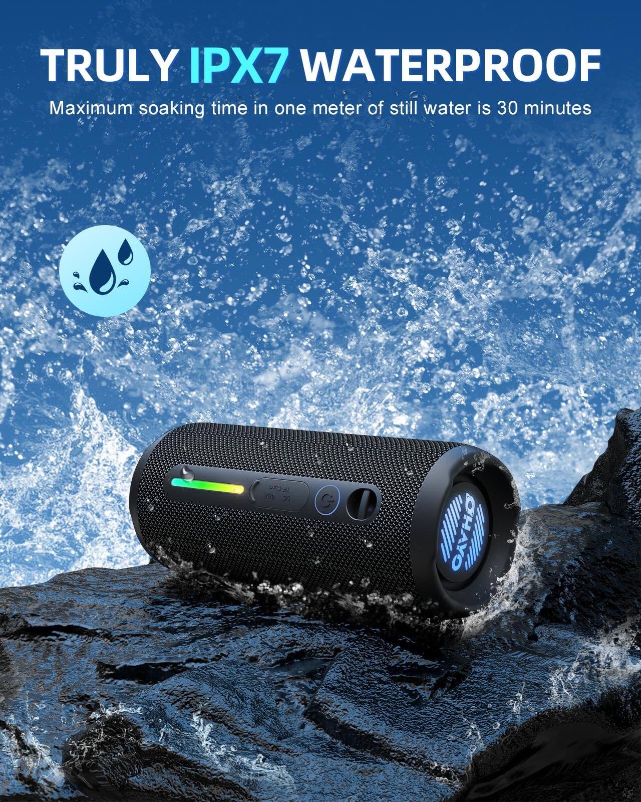 TRULY IPX7 WATERPROOF  
Maximum soaking time in one meter of still water is 30 minutes