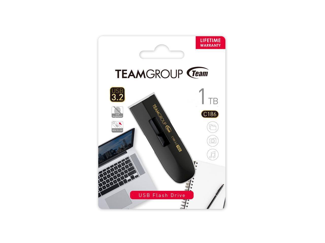 LIFETIME WARRANTY

TEAMGROUP Team

USB 3.2

1 TB

C186

USB Flash Drive