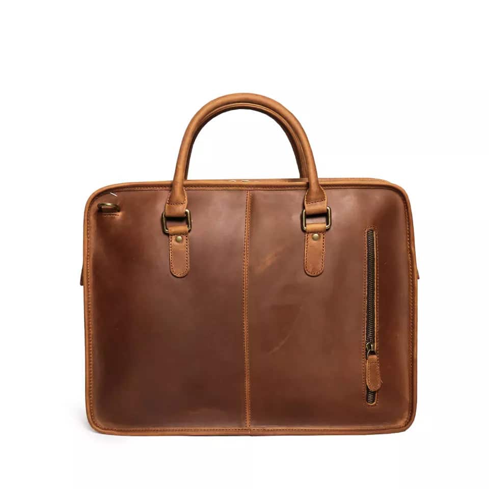 Steel Horse Leather The Hemming Leather Laptop Bag | Vintage
