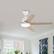 Alt View 6. Vaczon - 52-inch Modern 3CCT Dimmable LED Smart Ceiling Fan with Light and Remote & APP Control - White.