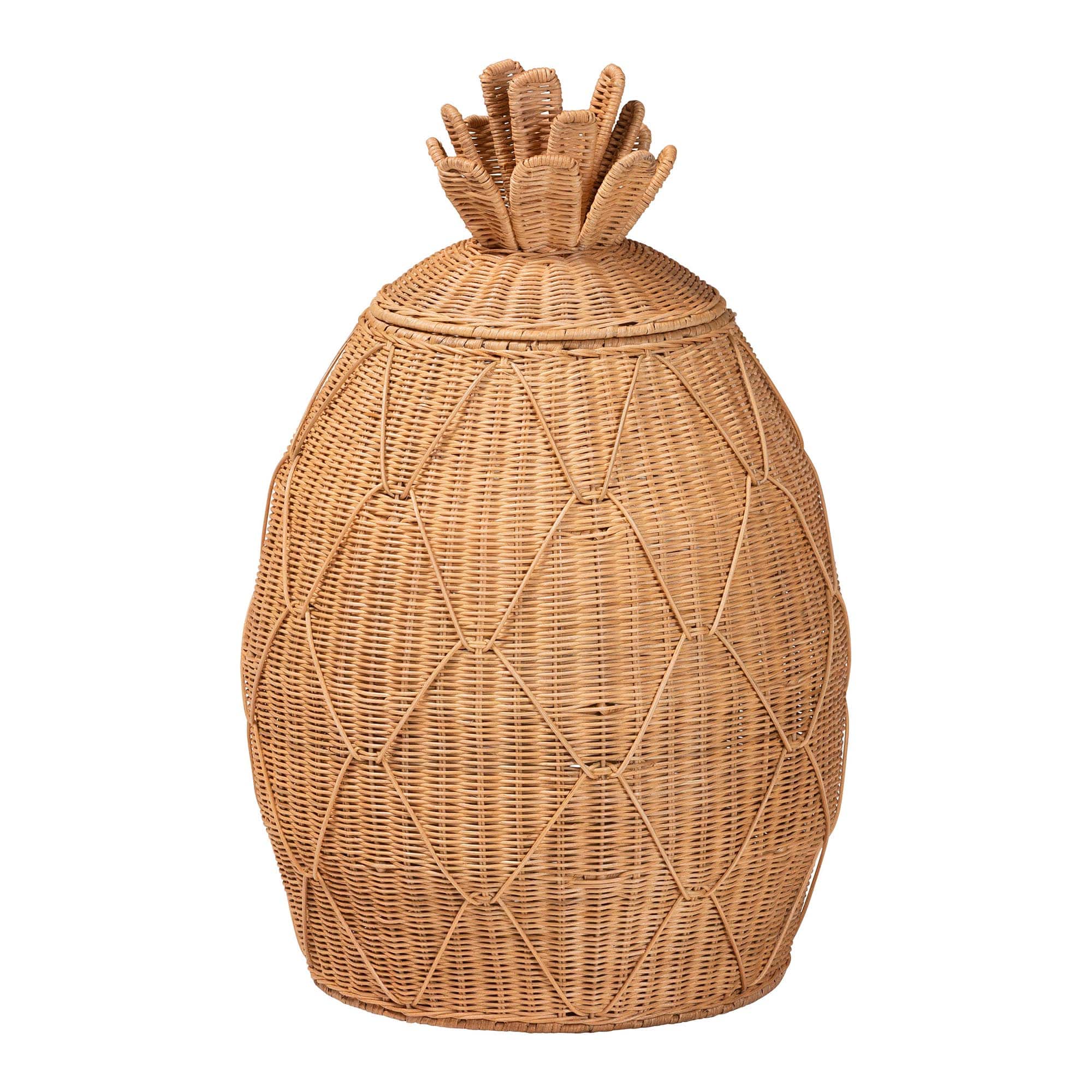 bali & pari - Pelham Natural Rattan Laundry Hamper - Handwoven Wicker Storage Basket for Laundry Room, Large - Light Honey price history on PriceWatchPro