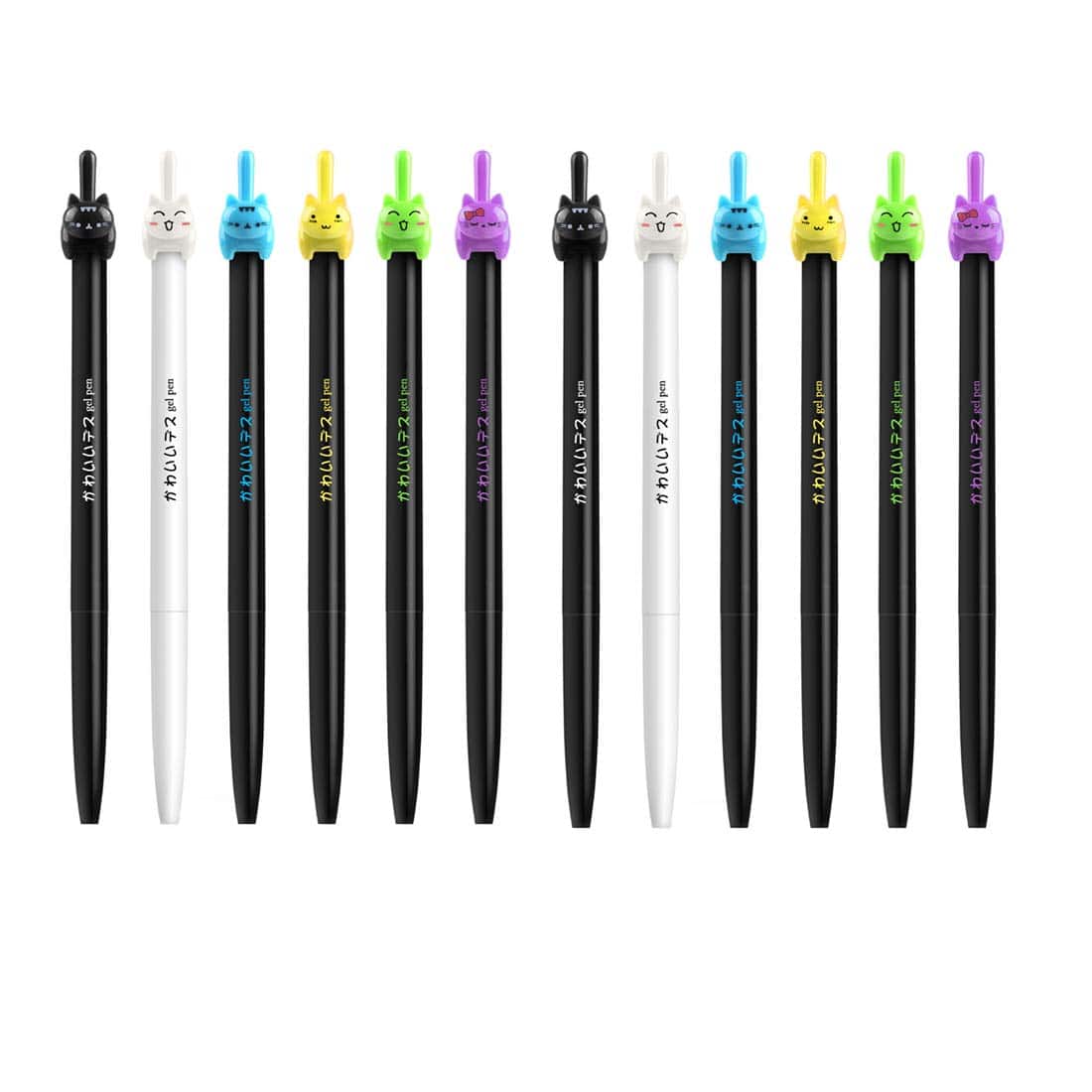 Paradigms Interiors - Cute Pens Pen Cat Gel Ball Point For School Office Supplies (cat)