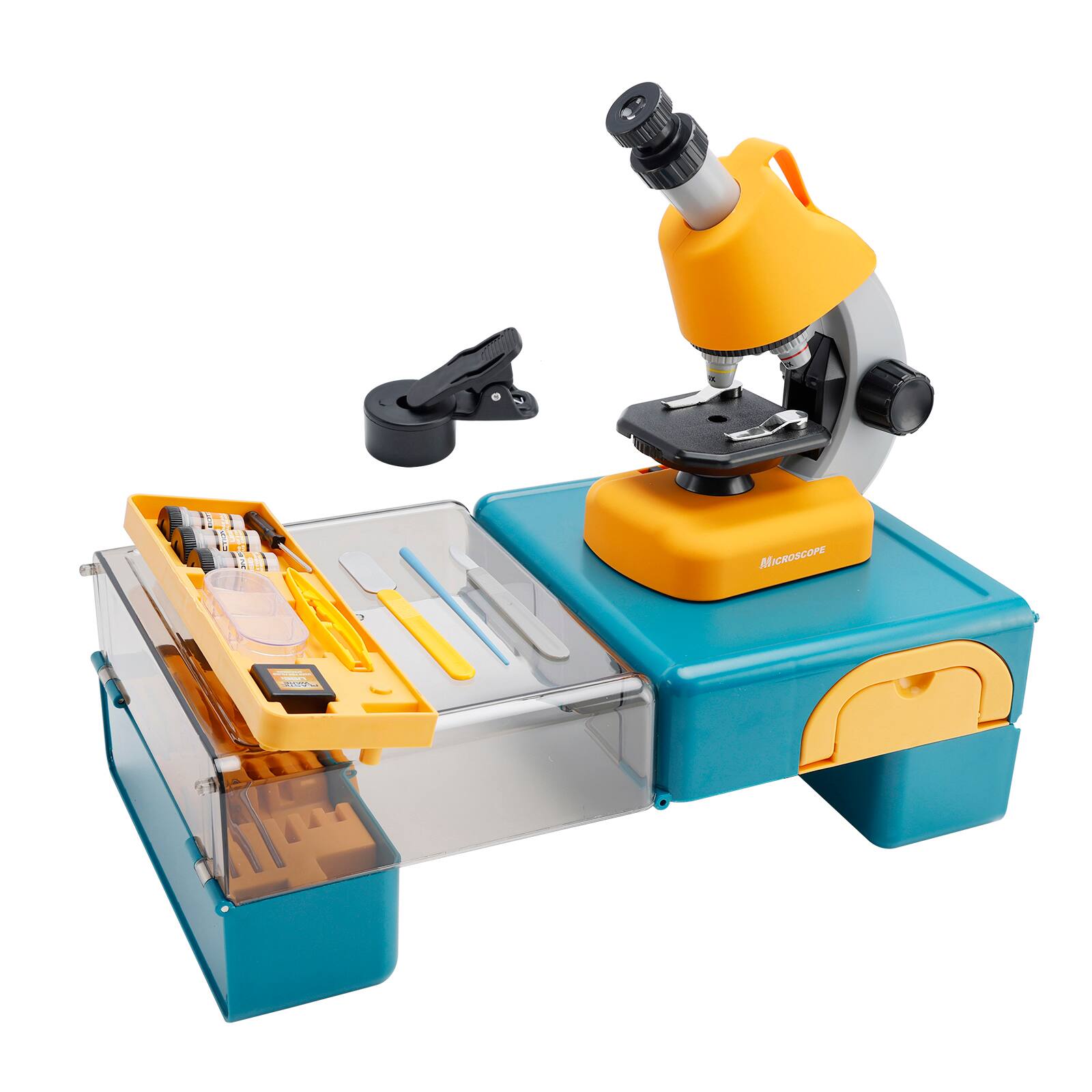 Alt View 10. Topteng - Kids Handheld Microscope LED with 100X-1200X Magnification - Science Toy Kit, Educational Gift Yellow.