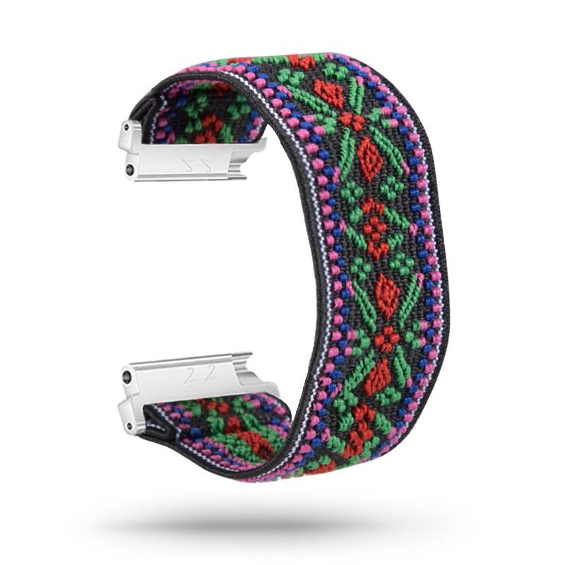 StrapsCo - Stretch Band Nylon Watch Strap For Fitbit Versa & Versa 2 - Red Kaleidescope price history on PriceWatchPro