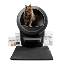 Whisker - Litter-Robot® 4 Smart App-Controlled Self-Cleaning Litter Box Core Accessories Bundle - Black