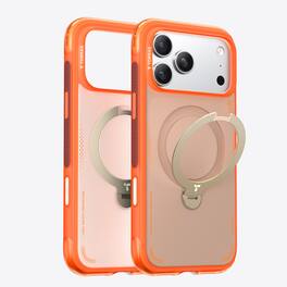 TORRAS - Ostand Q3 Air iPhone 17 Pro Case: 360° Spin Magnetic Kickstand, Mil-Grade Slim Cover - Horizon Orange
