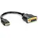 Alt View 1. Rocstor - 8IN HDMI TO DVI-D ADAPTER M/F GOLD PLATED CONNECTORS BLACK - Black.