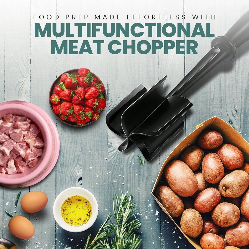 FOOD PREP MADE EFFORTLESS WITH MULTIFUNCTIONAL MEAT CHOPPER