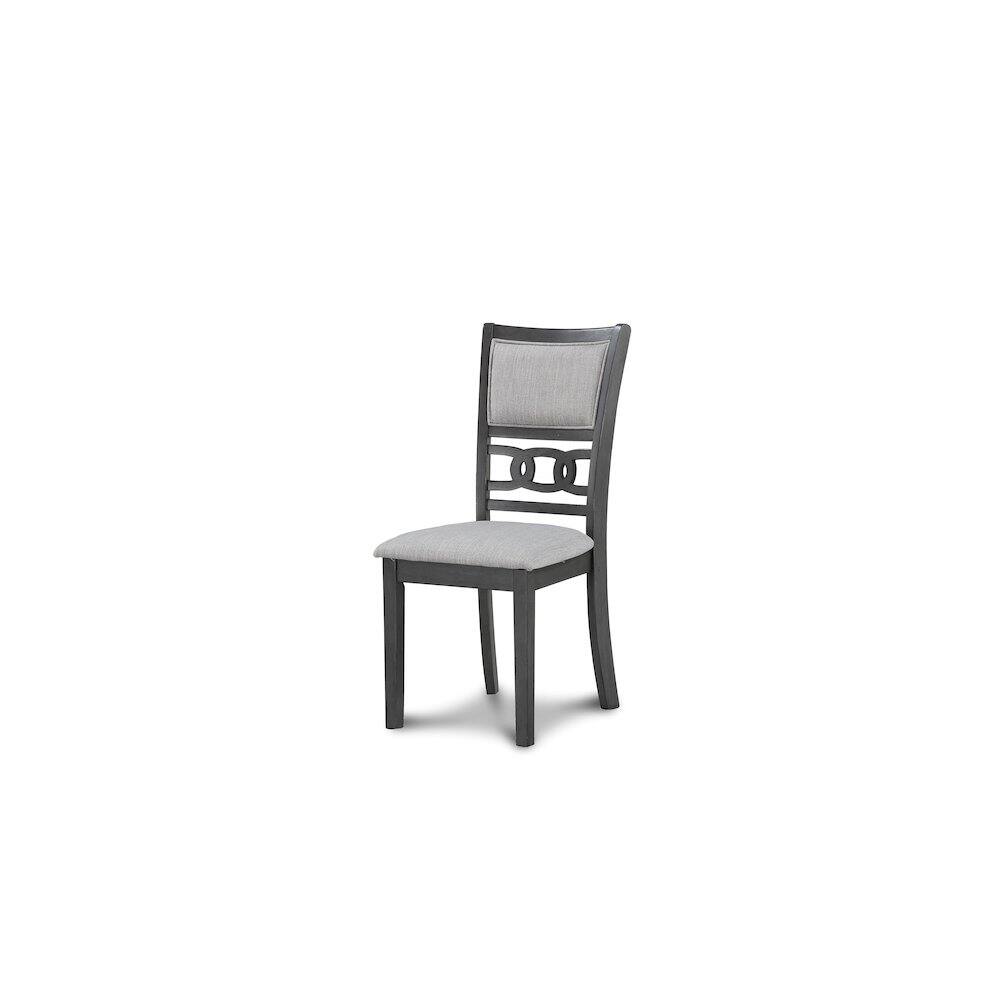 Alt View 1. New Classic Furniture - Gia Gray Wood Dining Chair with Fabric Seat (Set of 4) - Grey.