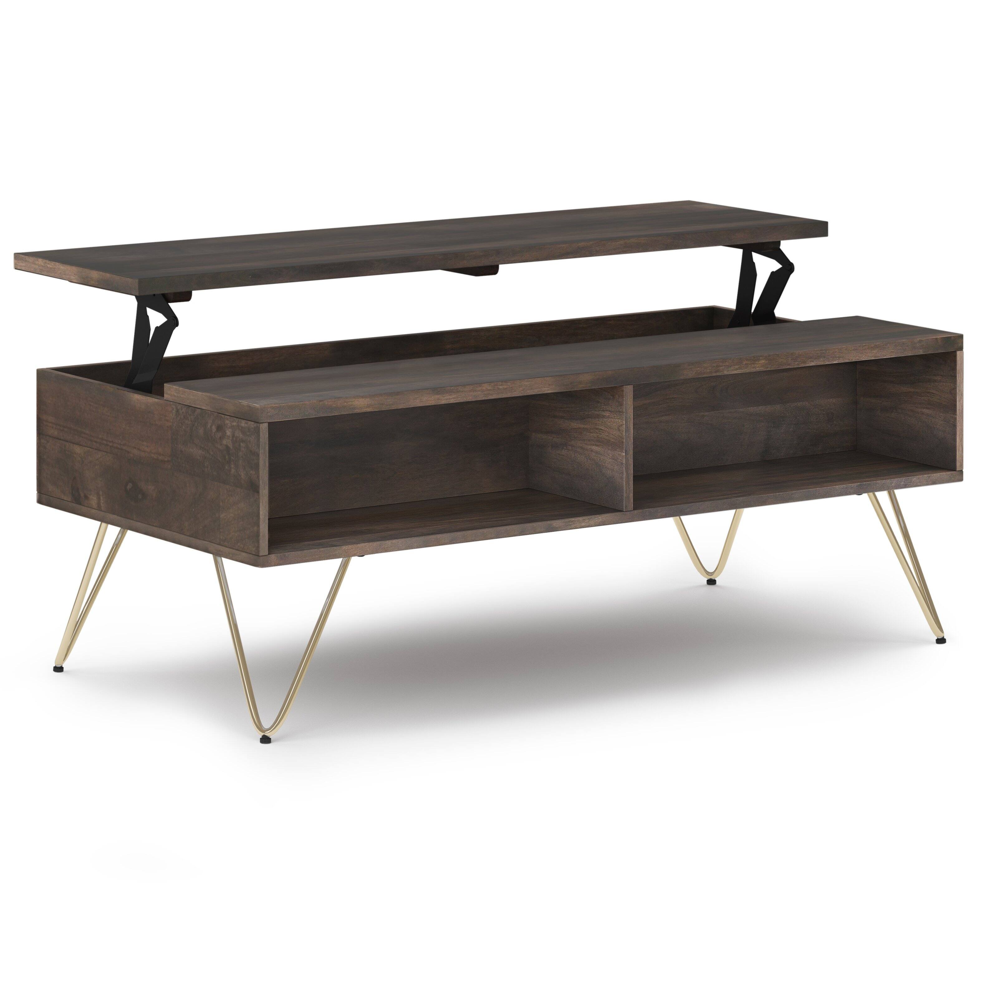 Alt View 12. Simpli Home - Hunter Lift Top Coffee Table - Ebony.