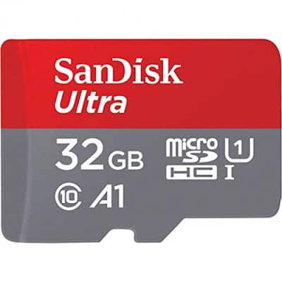 SanDisk Ultra 32 GB Class 10/UHS I (U1) microSDHC 1 120 MB/s Read SanDisk Ultra 32 GB Class 10/UHS I (U1) microSDHC 1 120 MB/s Read