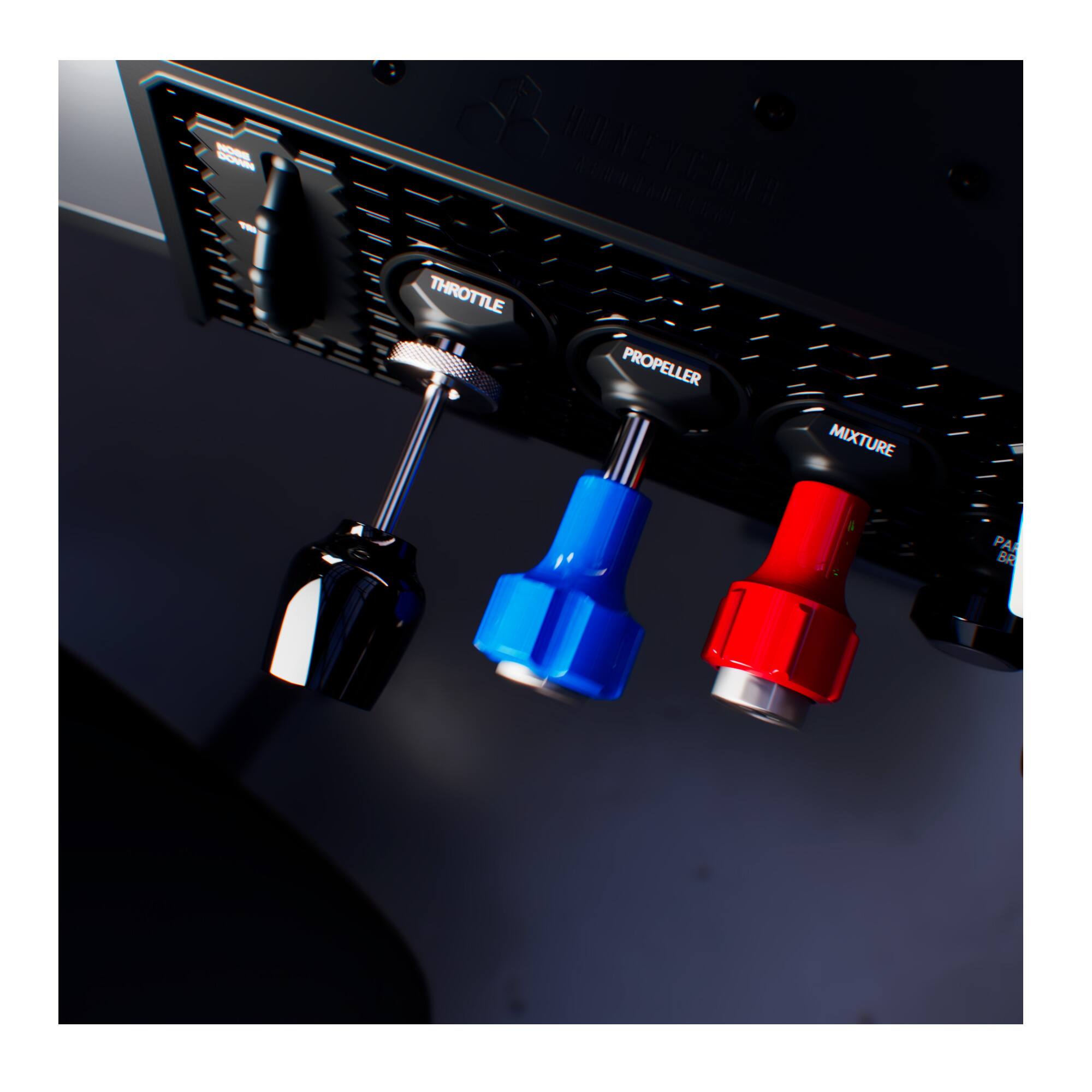 NOBE DOWN  
THROTTLE PROPELLER MIXTURE