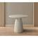 Alt View 1. Meridian Furniture - Cosenza Travertine 36" Travertine Finish Concrete Dining Table - Grey.