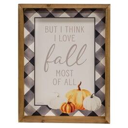 BreeBe - *I Love Fall Most of All Wood Shadowbox - Multi