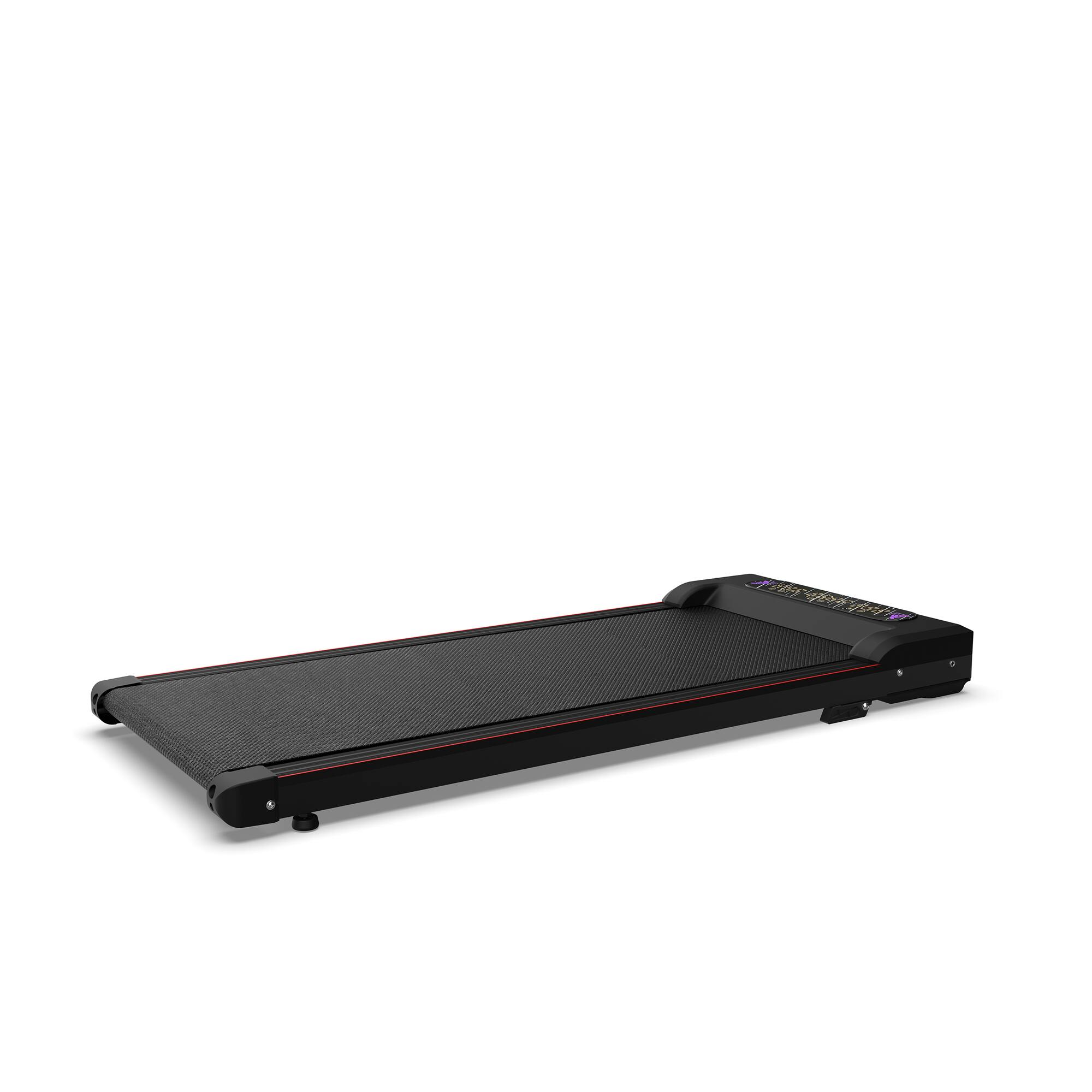 Back. Anysun - Foldable 2-in-1 Treadmill with Incline - Under Desk Walking Pad & Vibration Pad, Remote Control for Home & Office - Black.