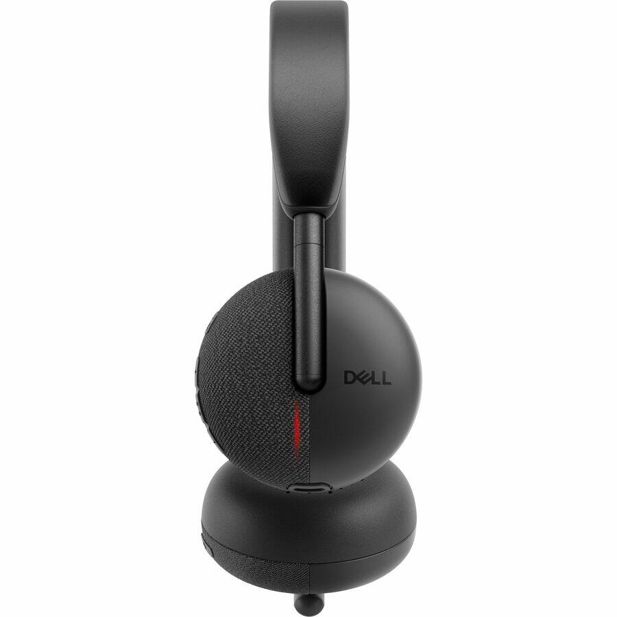 Alt View 3. Dell - Dell Wireless Headset - WL3024 - Microsoft Teams Certification - Siri, Google Assistant, Bixby - Stereo - Wireless - Blu - Black.