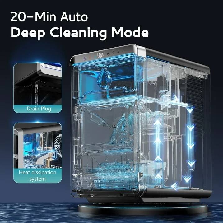 20-Min Auto Deep Cleaning Mode

Drain Plug

Heat dissipation system