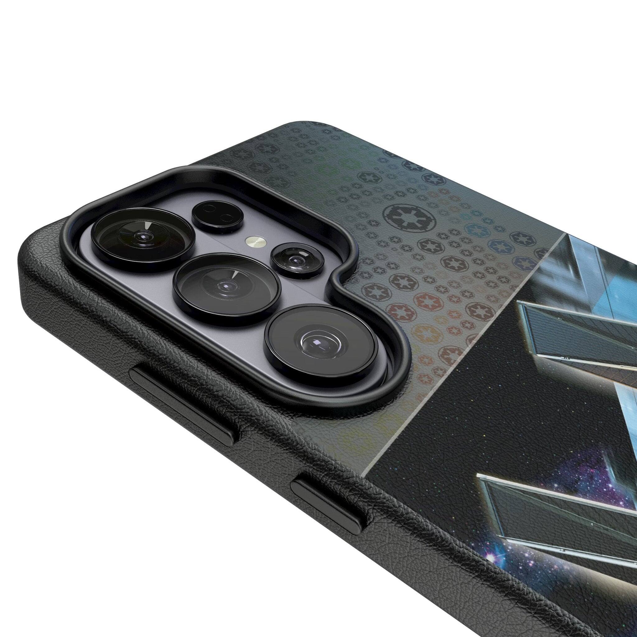 Left. Keyscaper - Star Wars: A New Hope Portrait MagSafe Compatible Phone Case - Samsung Galaxy S26 Plus - TIE Fighter.