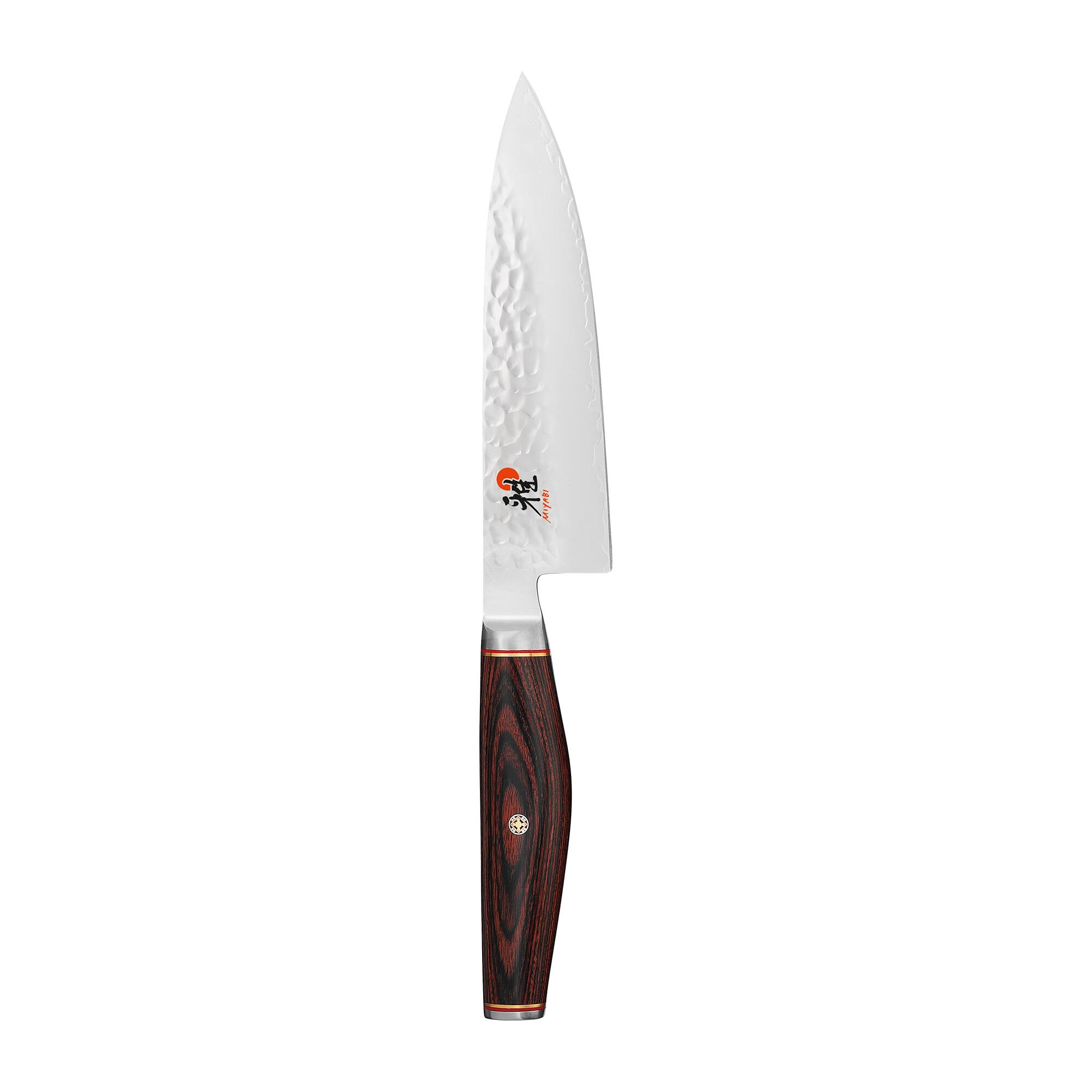 Front. Miyabi - Miyabi Artisan 6-inch Chef's Knife - Stainless Steel.