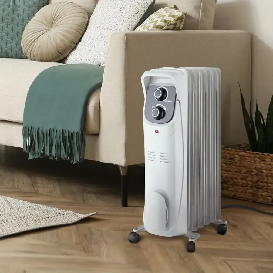 Alt View 16. Lifesmart - 1500W Oil Filled Radiator - White.
