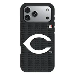 Keyscaper - MLB - Cincinnati Reds Personalized Bump Case with 8.2ft Drop Protection - 15 Plus - Multicolor