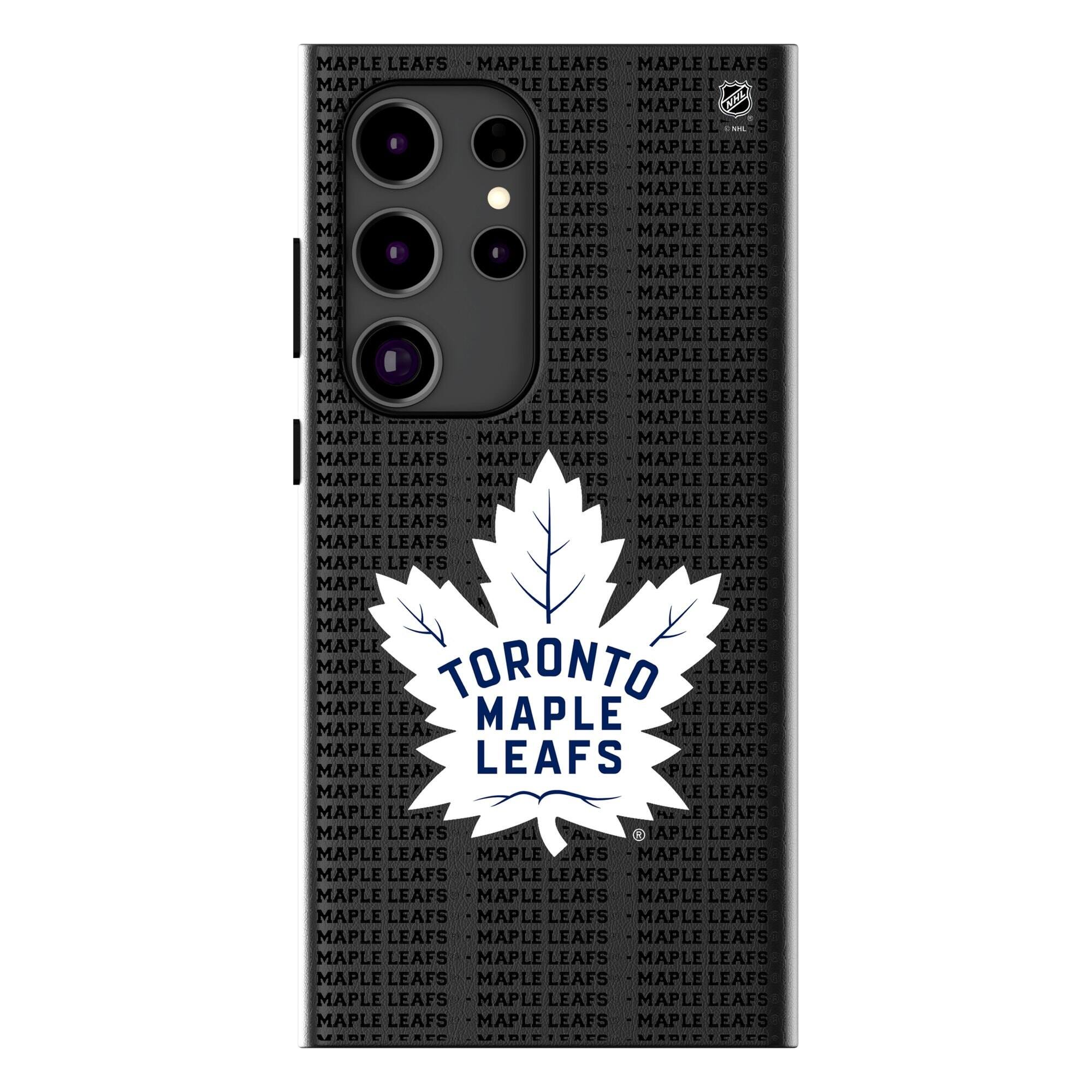 Keyscaper - NHL - Toronto Maple Leafs Text Backdrop Galaxy Magnetic Bump Case - S24 - Black price history on PriceWatchPro