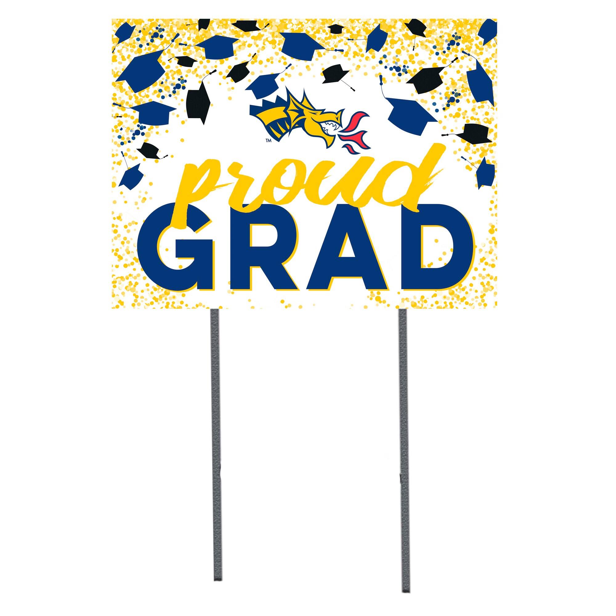 Drexel Dragons 18" x 24" Proud Grad Yard Sign