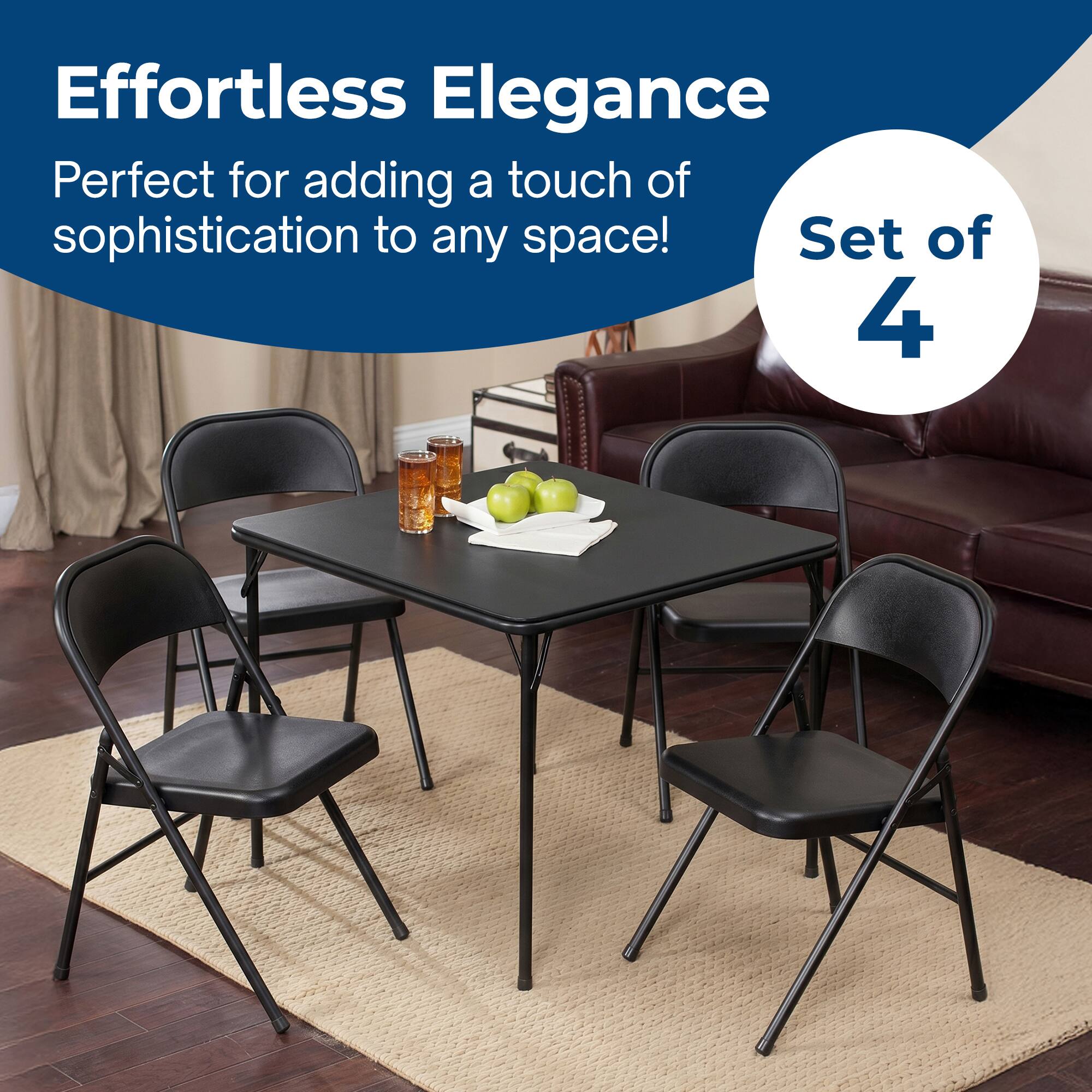 Effortless Elegance  
Perfect for adding a touch of sophistication to any space!  
Set of 4