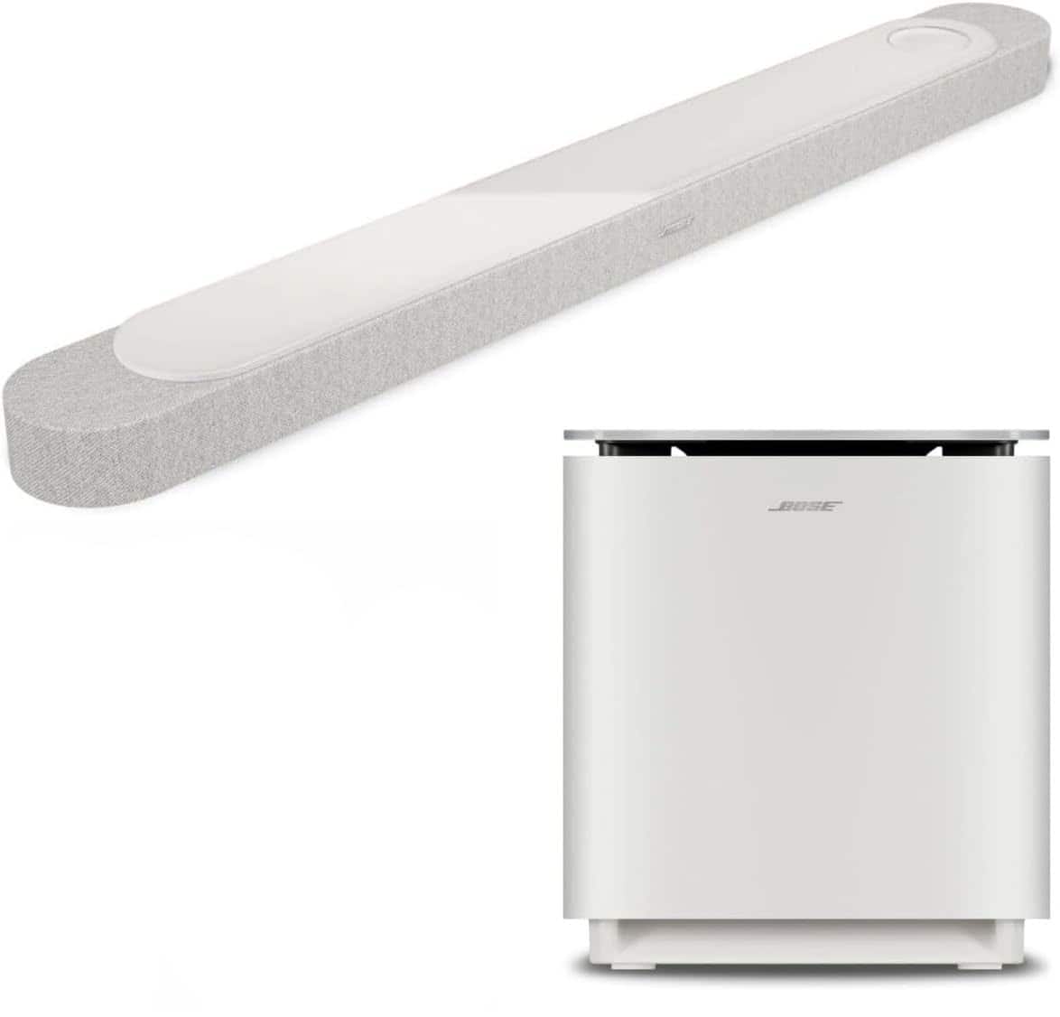 Bose - Lifestyle Ultra Soundbar Bundle with Ultra Subwoofer (Soundbar + Subwoofer White)