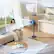 Alt View 2. DREO - 8 in. Smart Pedestal Floor Fan with Remote, 9 Speeds, 20 dB Quiet, 120° 3D Oscillation, 38"-42" Adjustable Height - Grey.