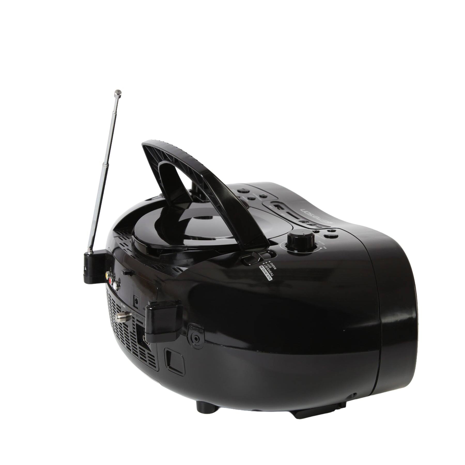 Alt View 3. Emerson - Emerson EDL-2901 Bluetooth Boombox TV & DVD Player with 9'' LCD Screen and Radio - bBlack.