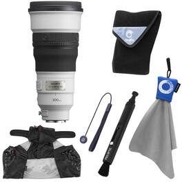 Bundle - Sony - FE 300mm f/2.8 GM OSS Lens w/Wrap, Lens Cleaner,Cover,Lens Cap Tether