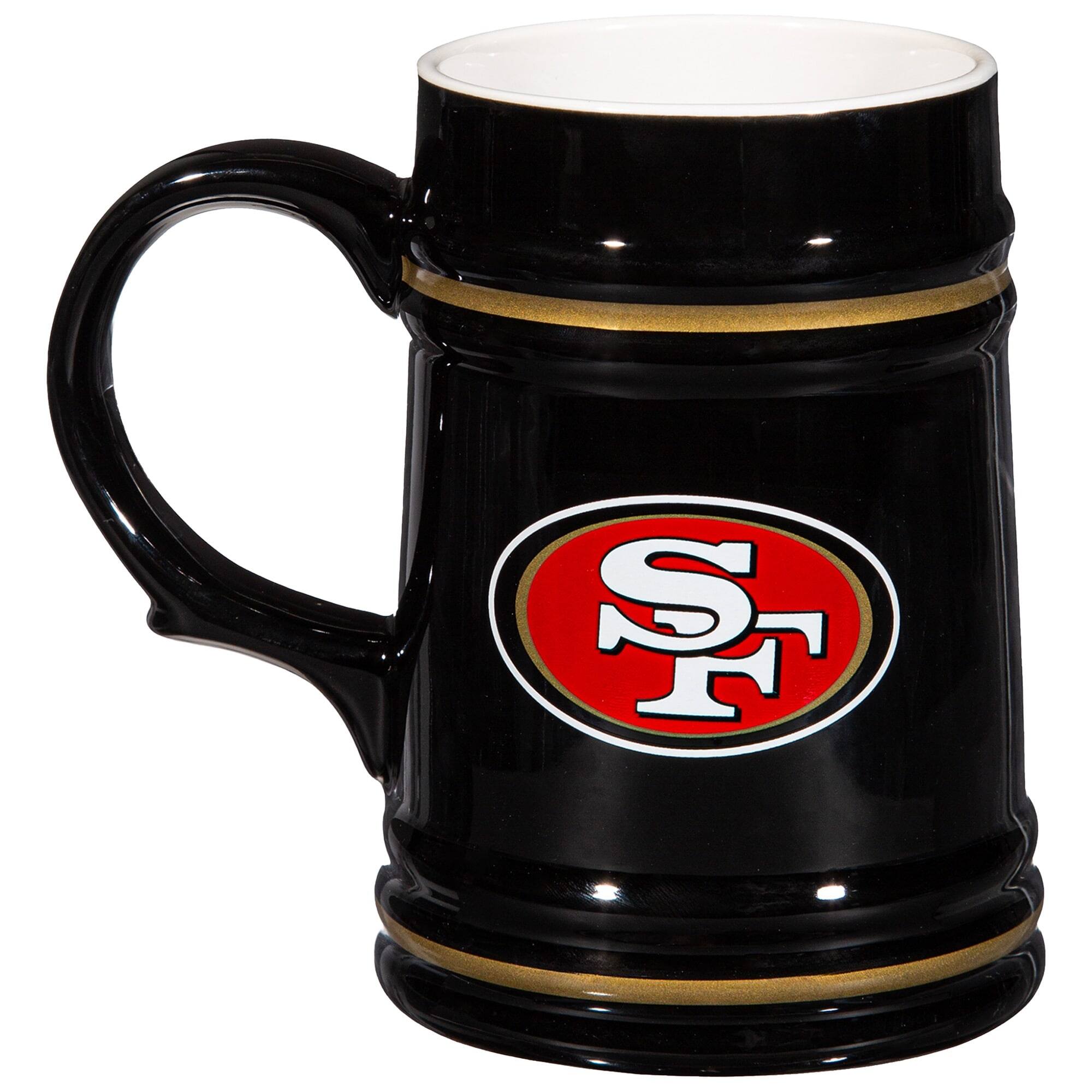 Alt View 1. Evergreen Enterprises - San Francisco 49ers 24oz. Ceramic Stein Cup with Gift Box - Multicolor.