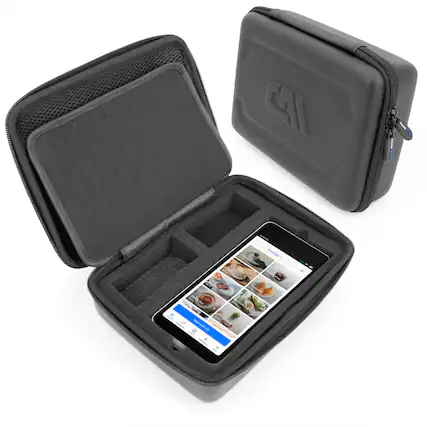 Front. CASEMATIX - Case Compatible With Square Handheld Credit Card Machine Point of Sale Card Reader and Accessories.