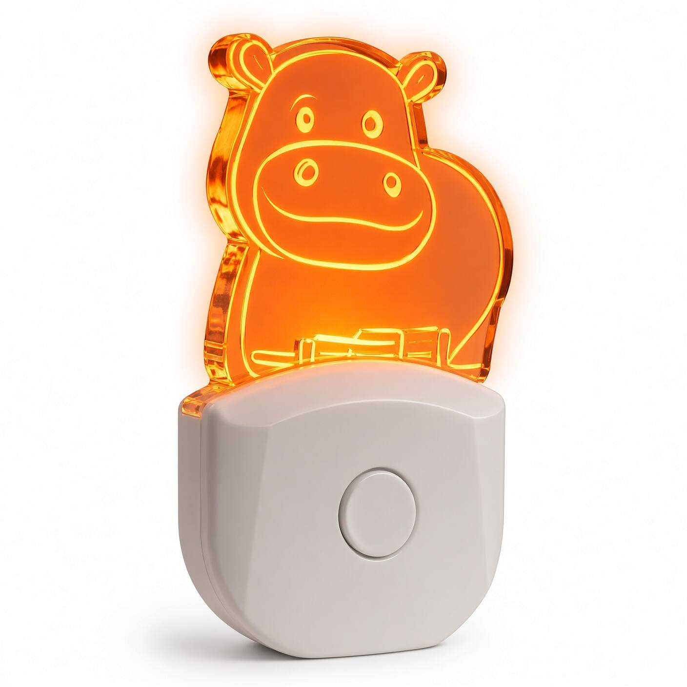 Alt View 3. MOBI - MOBI WallMate Plug-In Nightlight Safari Themed - Hippo.