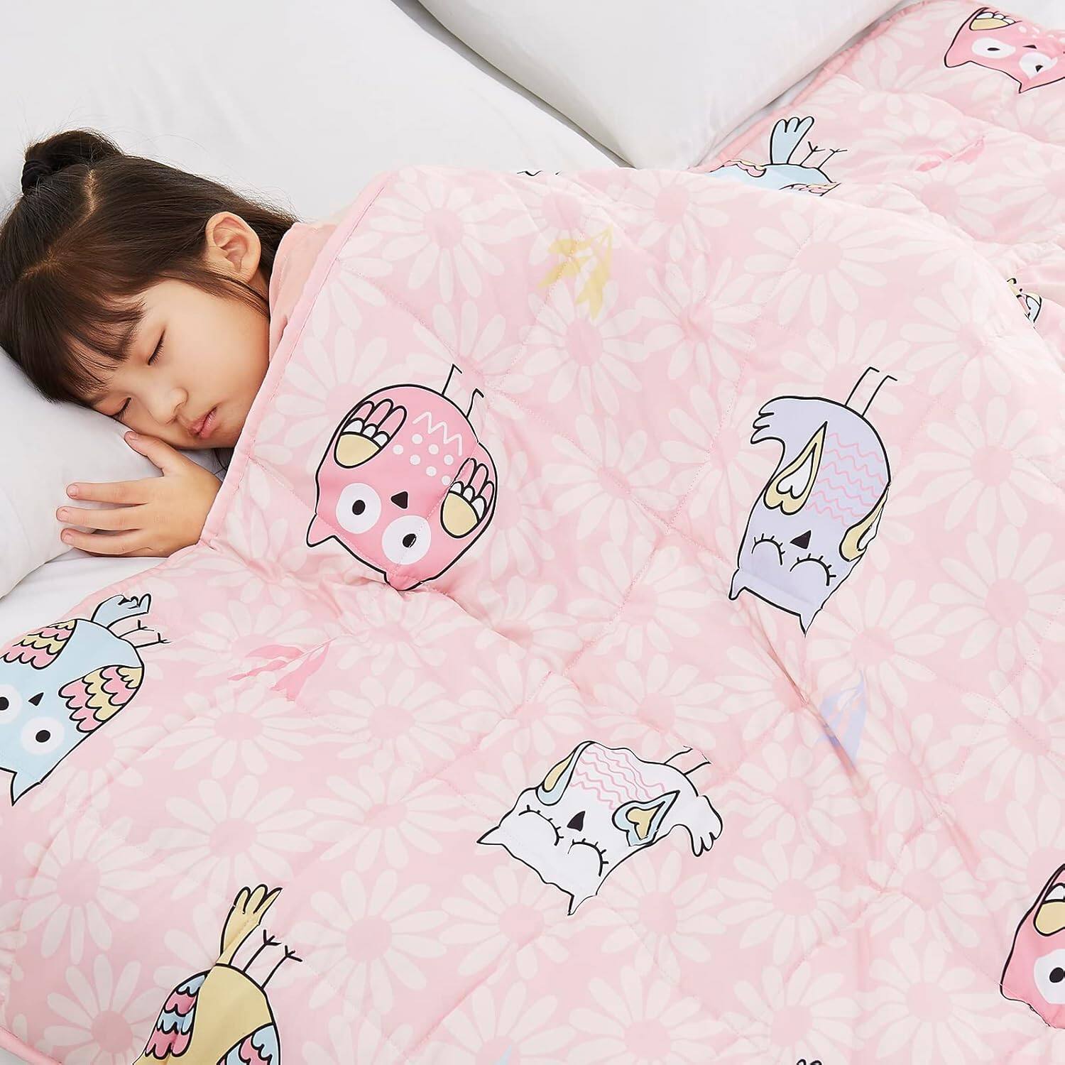 color:20-pinkOwl+size:36"×48"-5lbs