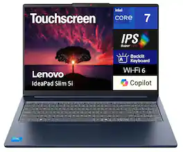 Lenovo - IdeaPad Slim 5i Laptop 16.0 WUXGA (Intel Core 7 240H, 32GB DDR5, 1TB M.2 PCIe SSD, Intel UHD, Win 11 Pro) - Cosmic Blue