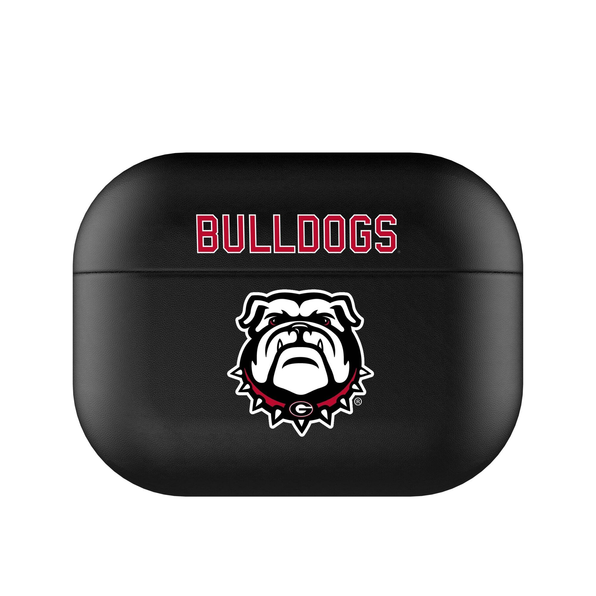 Front. Keyscaper - Georgia Bulldogs Georgia Bulldogs Insignia 1st Gen AirPods Pro Case Cover - Black.