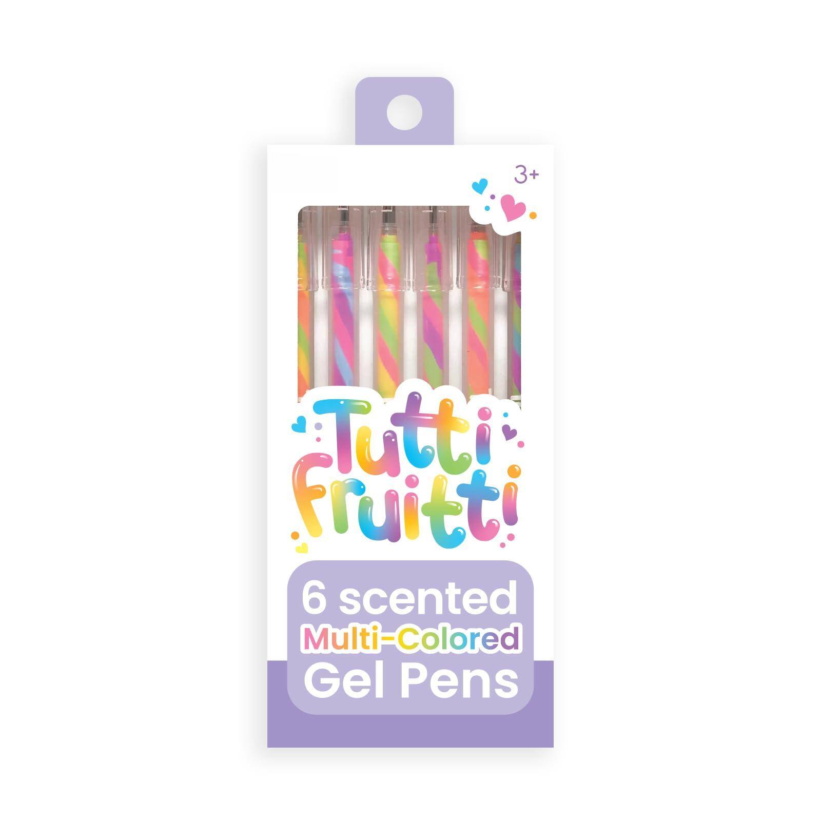3+ Tutti Fruitti!  
6 scented Multi-Colored Gel Pens