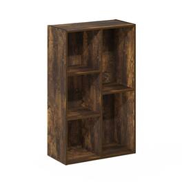 Furinno - Luder 5-Cube No Tool Assembly Open Shelf - Amber Pine